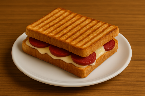 Kaşarlı Sucuklu Tost